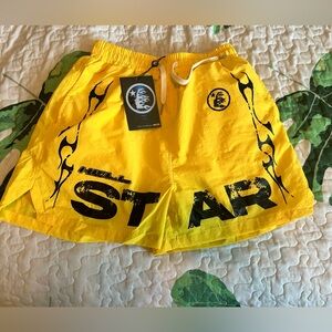 Yellow hellstar shorts